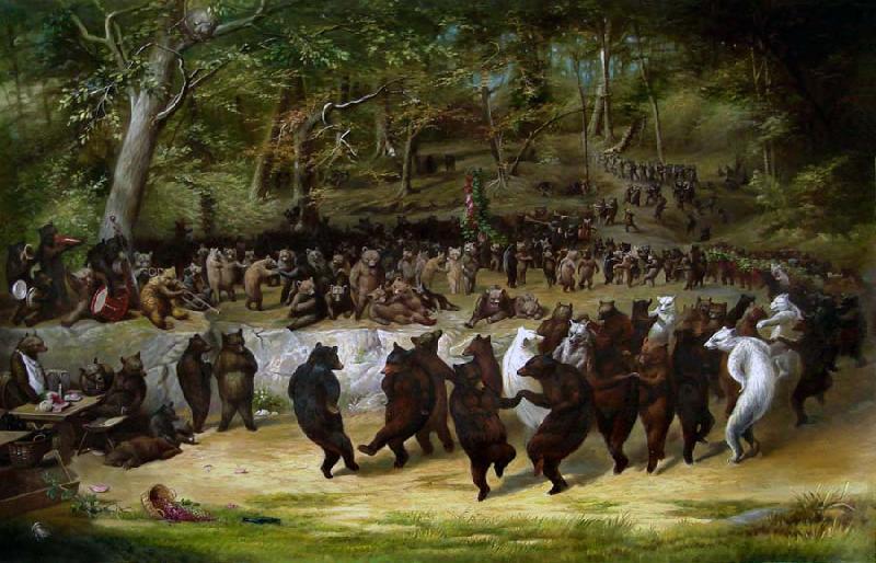 William Holbrook Beard The Bear Dance oil painting image